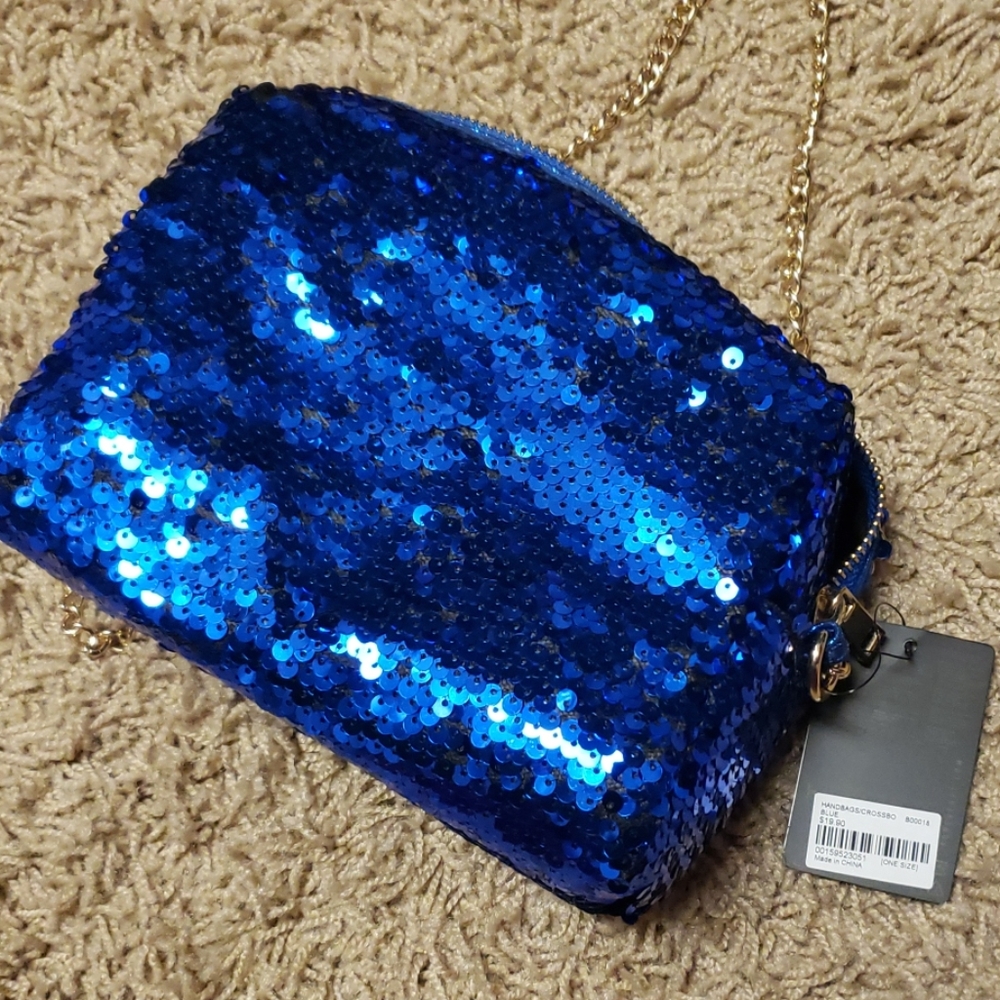Forever21 Blue Sequij Bag